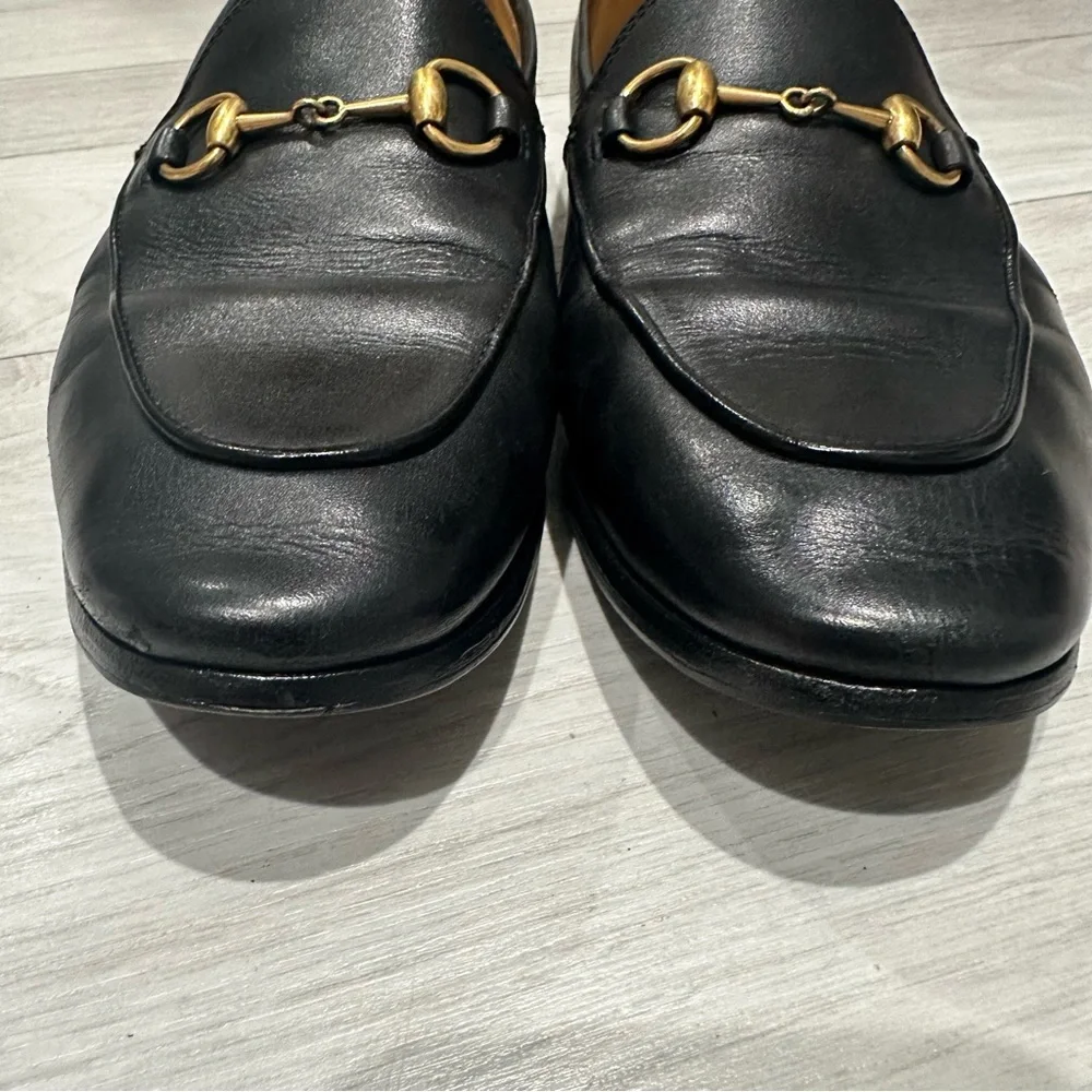 Gucci Jordaan Horsebit Leather Loafers - Picture 8 of 10